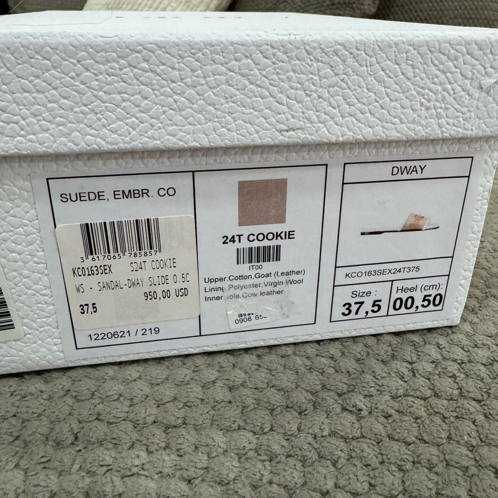 Dior Beige Shearling Slide Loafers - Picture 6 of 8